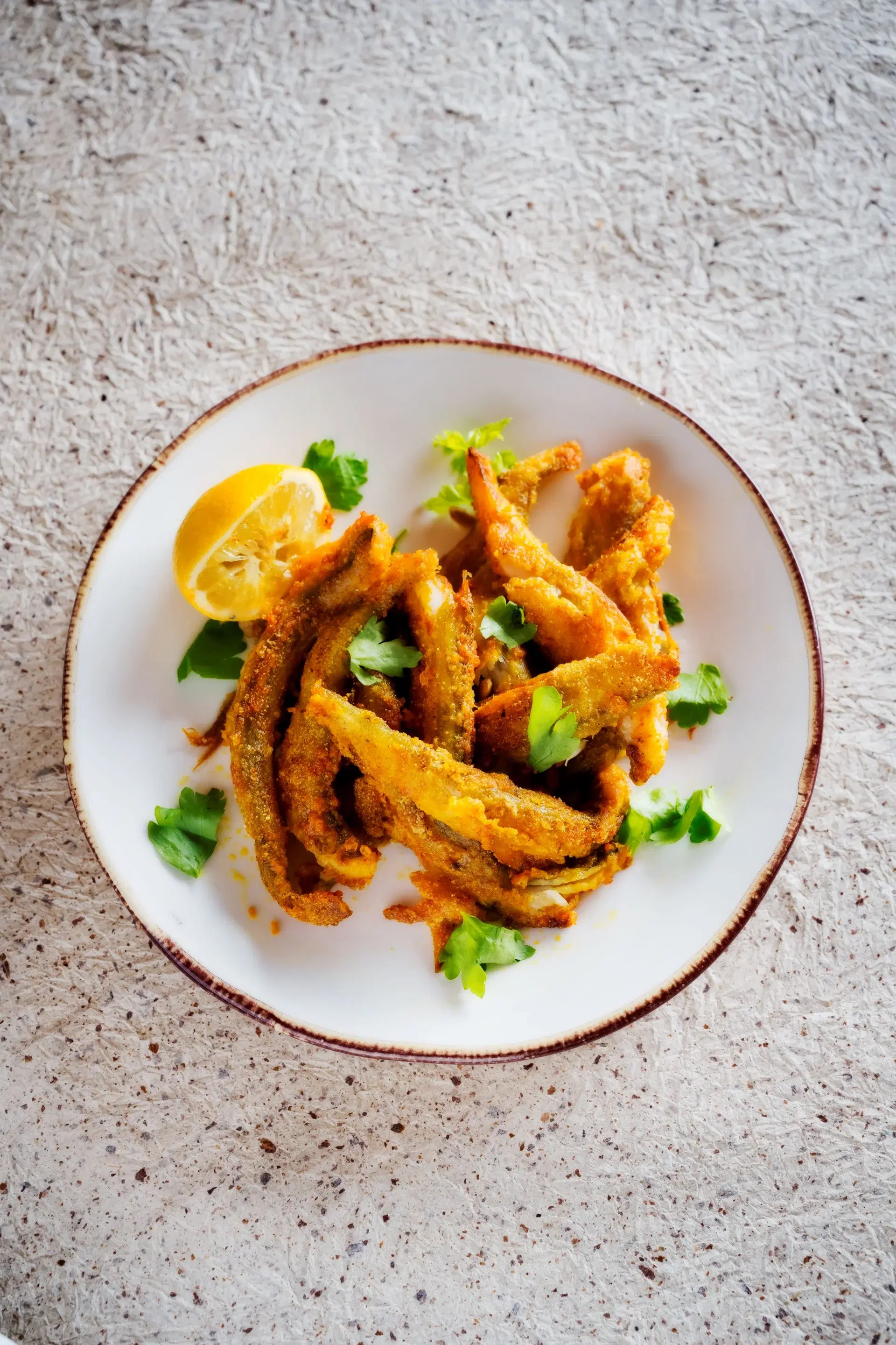 Tarayla boomla. Fried Bombay duck fish.