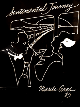 sentimental journey b&W poster