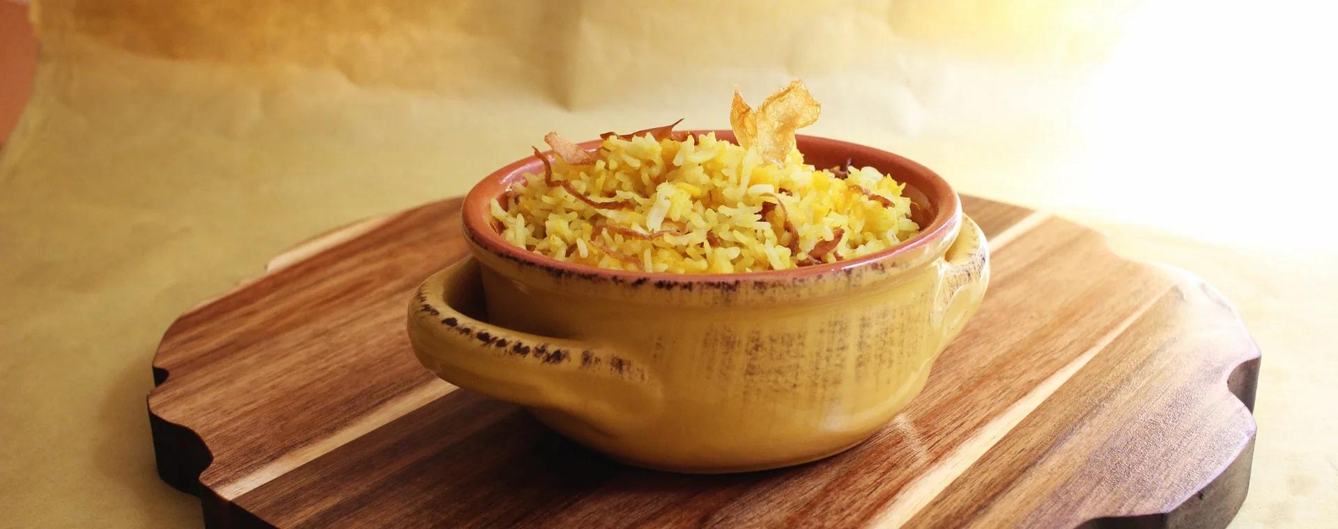 Aadu ni Khichri (Ginger and Lentil Rice)