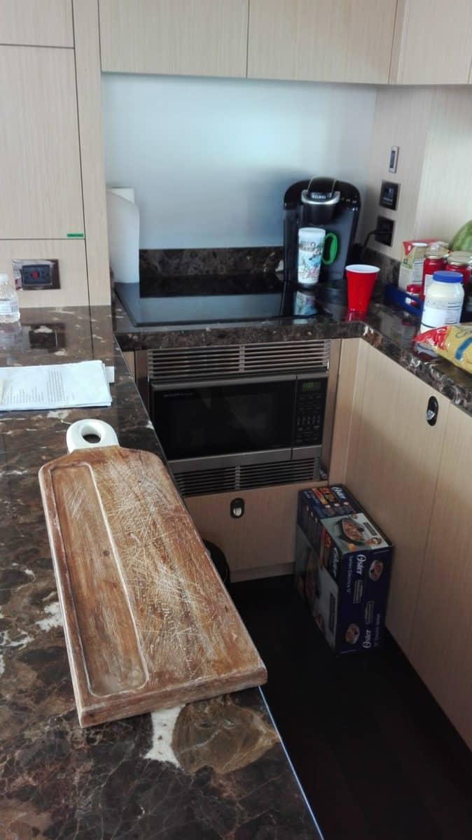 Galley kitchen on a yacht