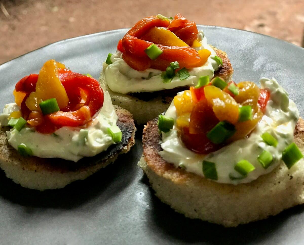 Sipotohayi with Cream Cheese and Roasted Sweet Peppers