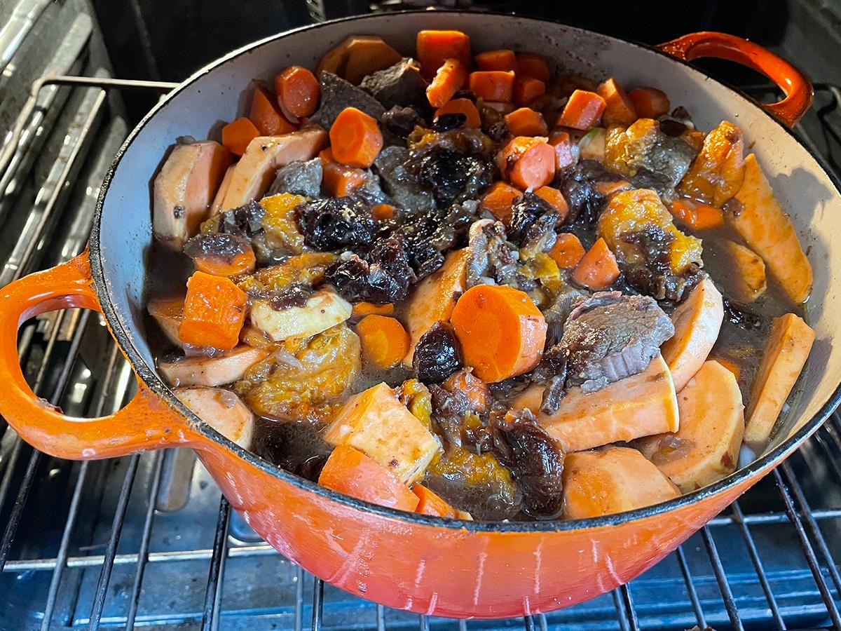Tsimmes in the oven